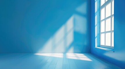 Simple blue backdrop