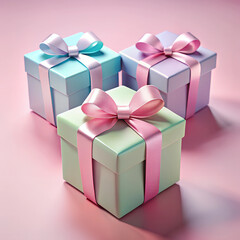 Obraz premium gift box with ribbon