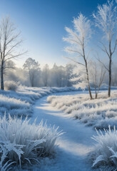 Obraz premium landscape with trees