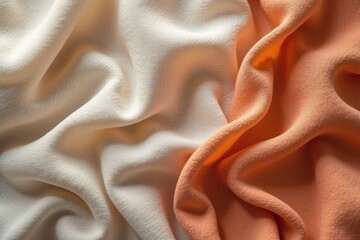 Smooth Linen Fabric Waving in Soft Pastel Colors – Serene and Elegant Background