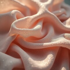 Smooth Linen Fabric Waving in Soft Pastel Colors – Serene and Elegant Background