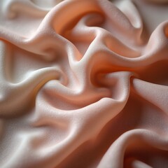 Smooth Linen Fabric Waving in Soft Pastel Colors – Serene and Elegant Background