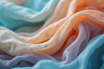 Smooth Linen Fabric Waving in Soft Pastel Colors – Serene and Elegant Background