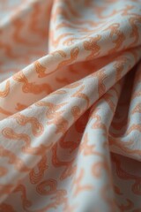 Smooth Linen Fabric Waving in Soft Pastel Colors – Serene and Elegant Background