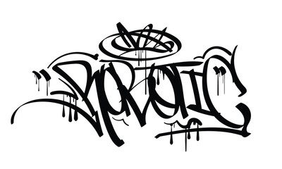 ROBOTIC graffiti tag style design