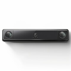Fototapeta premium Black Soundbar with Built in Camera and Speakers