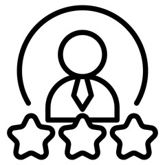 favorite or popular person icon. Vector illustration. 