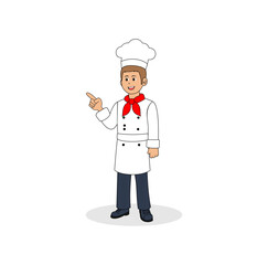 Cartoon Chef Man Vector