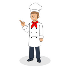 Cartoon Chef Man Vector