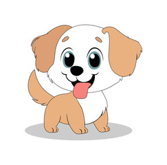 Obraz premium Cartoon Dog Vector