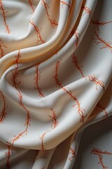 Smooth Linen Fabric Waving in Soft Pastel Colors – Serene and Elegant Background