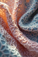 Smooth Linen Fabric Waving in Soft Pastel Colors – Serene and Elegant Background