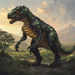 tyrannosaurus rex dinosaur 3d render
