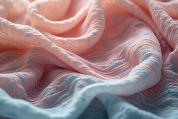 Smooth Linen Fabric Waving in Soft Pastel Colors – Serene and Elegant Background