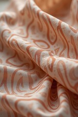 Smooth Linen Fabric Waving in Soft Pastel Colors – Serene and Elegant Background