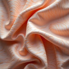 Smooth Linen Fabric Waving in Soft Pastel Colors – Serene and Elegant Background