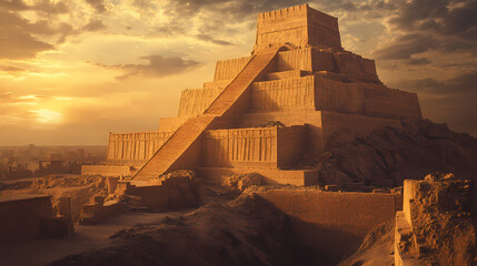 Explore city of nippur home to the ziggurat of enlil chief deity of the sumerian pantheon and a center of religious authority in ancient mesopotamia. Sumerian Ziggurat. Illustration