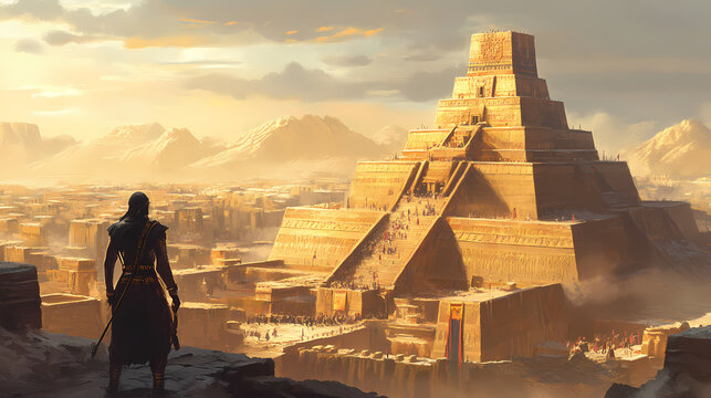 Explore city of nippur home to the ziggurat of enlil chief deity of the sumerian pantheon and a center of religious authority in ancient mesopotamia. Sumerian Ziggurat. Illustration