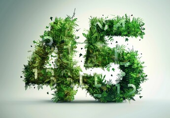 45 Degree Green Icon with Arrow for Panoramic 360 Photo Video Technology