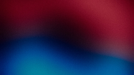 Red magenta blue black color grainy gradient texture background. Abstract soft colors, flow shaped, vibrant, dark colors, glowing, bright shine, poster, banner, cover, header