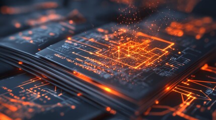 Glowing Formulas Emerging from Math Textbooks