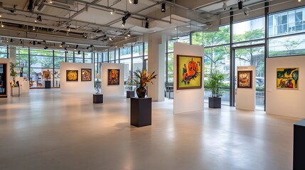 Art gallery interior