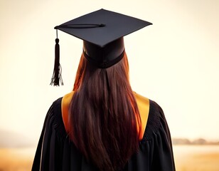 portrait of a young female graduate