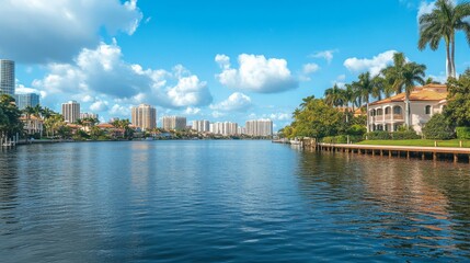 Obraz premium Coastal Property with Clean Lines and Professional Staging