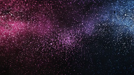 Abstract Gradient Banner: Dark Blues, Purples, Magentas, Pinks, Blacks Create Unique Noise Texture
