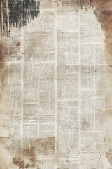 Obraz premium A tattered newspaper background