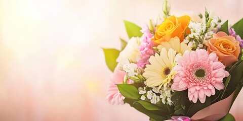A vibrant bouquet of assorted flowers, perfect for celebrations or gifts.