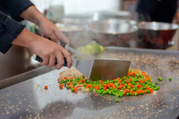 Salteado de verduras calientes