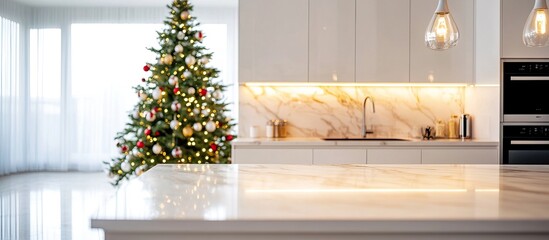 Christmas Kitchen Counter