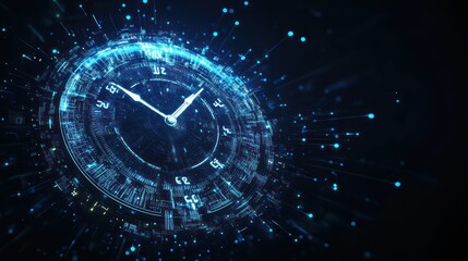 Obraz premium Digital Clock Time