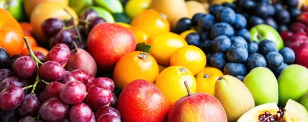 A vibrant assortment of fresh fruits arranged for display and enjoyment.