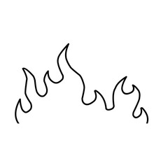 Simple Flame Outline 