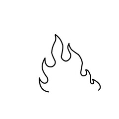 Simple Flame Outline 