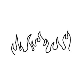 Simple Flame Outline 