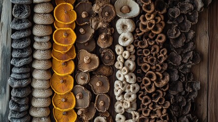 Assortment of Dried Mushrooms