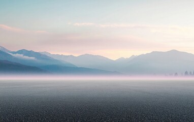 Obraz premium fog over the mountains