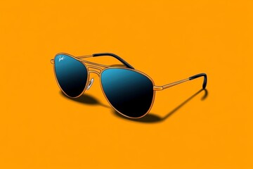 Minimalist line art of a pair of sunglasses, with sleek lines and clean design capturing the essence of cool and stylish simplicity, symbolizing elegance and taste