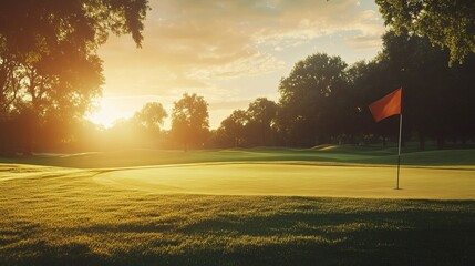 Golden Hour Golf Course