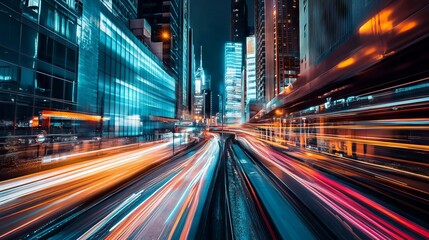 Fototapeta premium traffic at night