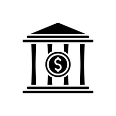 bank office icon in trendy style, Suitable for Infographics, Web Pages, Mobile Apps, and design