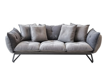 PNG Image of Grey Sofa
