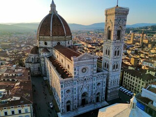 Fototapeta premium Cathedral of Santa Maria del Fiore Drone