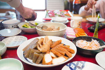 実家の食事風景