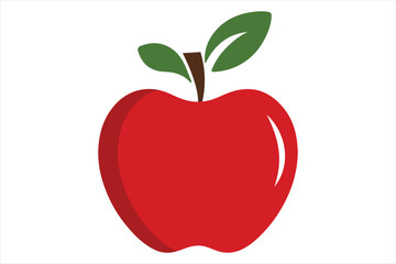 Fototapeta premium Apple icon. The fruit is a symbol of nature and health.