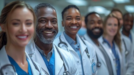 Fototapeta premium Diverse Healthcare Team Discussing Patient Care