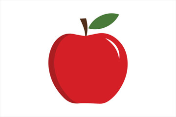 Apple icon. The fruit is a symbol of nature and health.